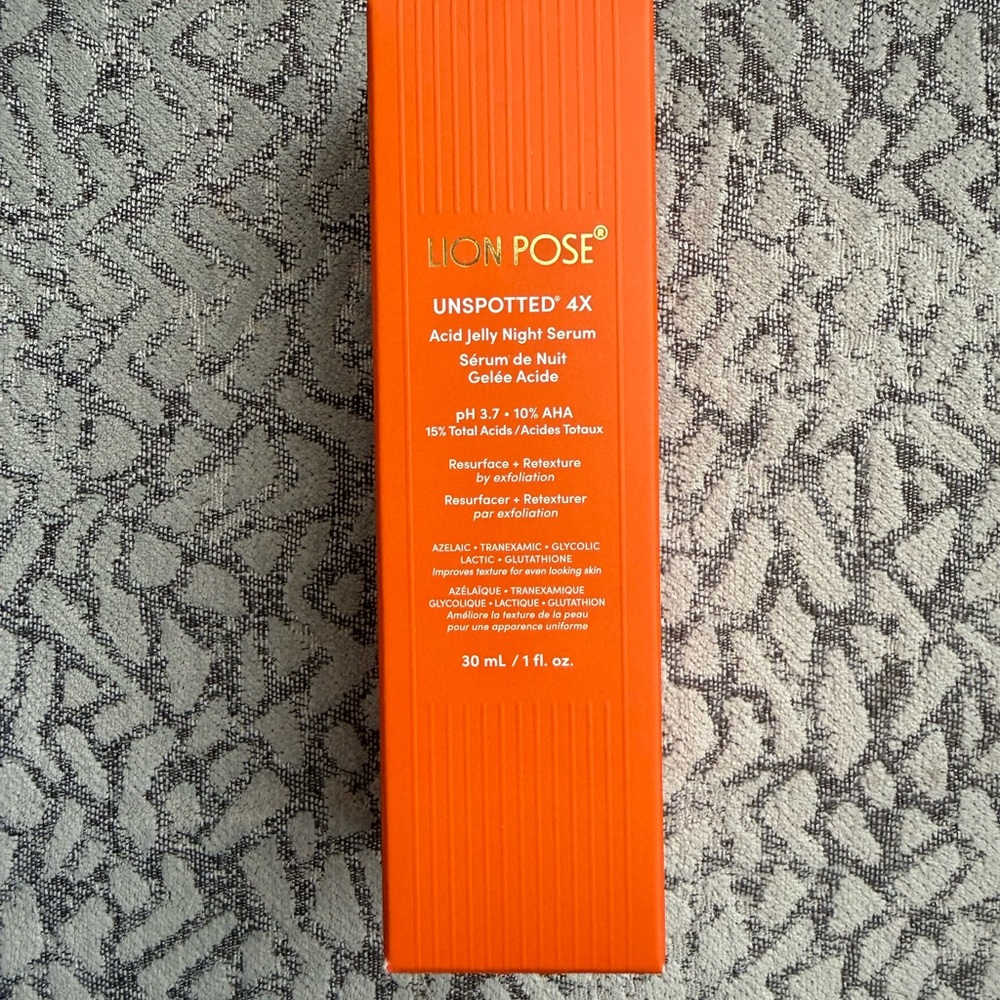 Lion Pose Unspotted 4X Acid Jelly Night Serum - NEW